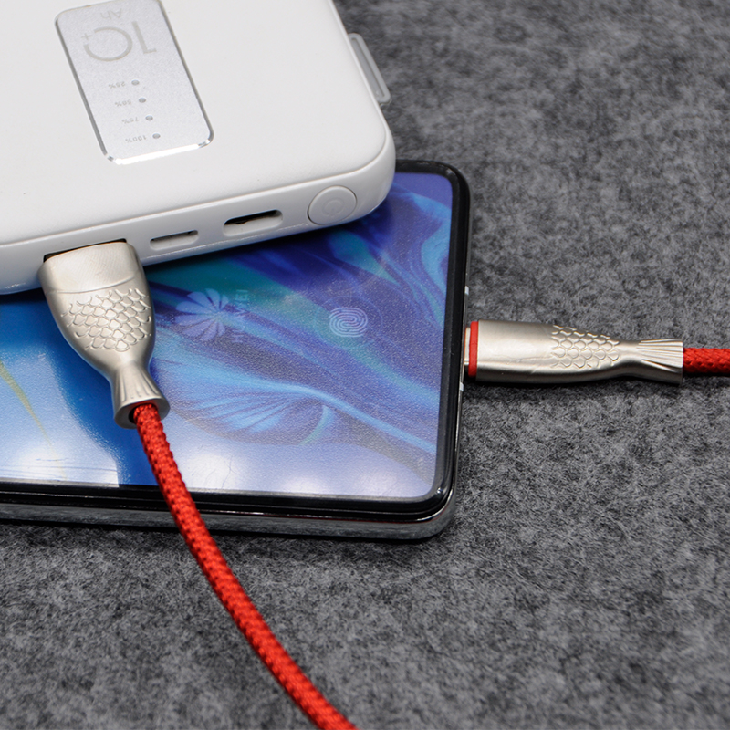 Cable de cargador USB tipo C 5A para Huawei P9 Honor 8 Oneplus 3FT Teléfono móvil Cable de carga USB C de carga rápida