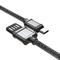 De doble cara enchufe 2A metal del acero inoxidable cable de carga micro USB