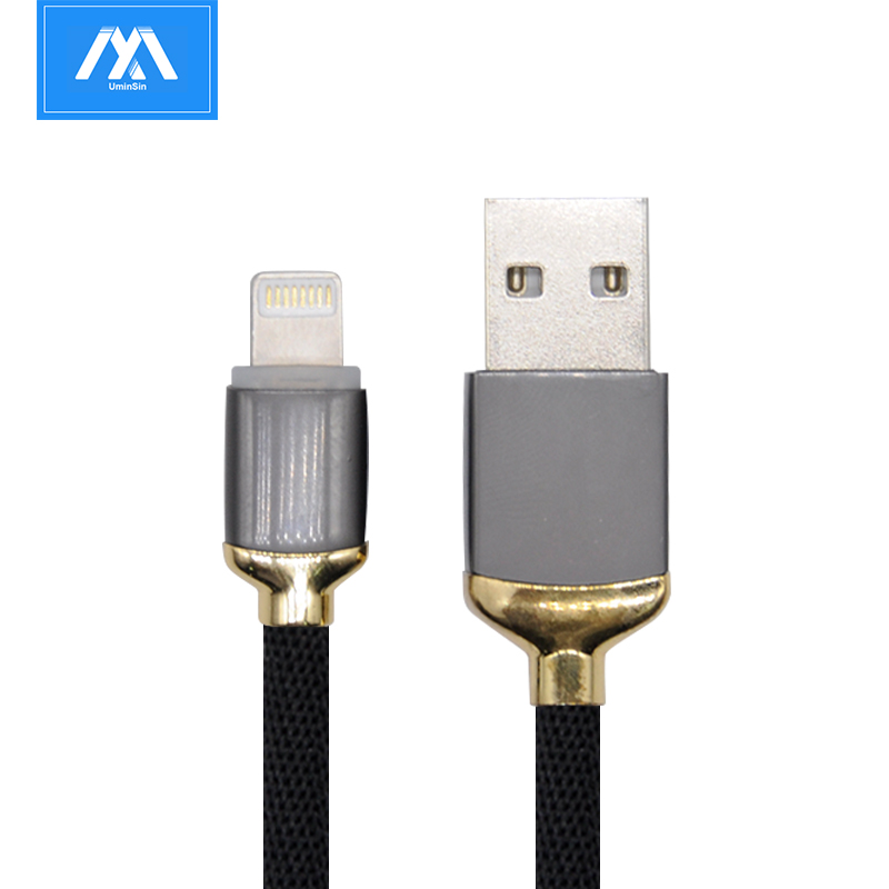 2019 Cable de datos popular Cable de carga rápida Cable de cargador de teléfono Android 2.4A Adaptador tipo C Cable de datos micro USB para iPhone