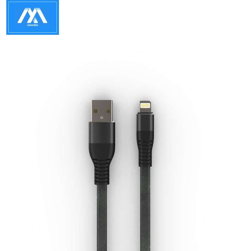 Venta caliente de fábrica Accesorios para teléfonos móviles Buena calidad 8pin USB de carga a un cable de datos Lightning Cable para iPhone