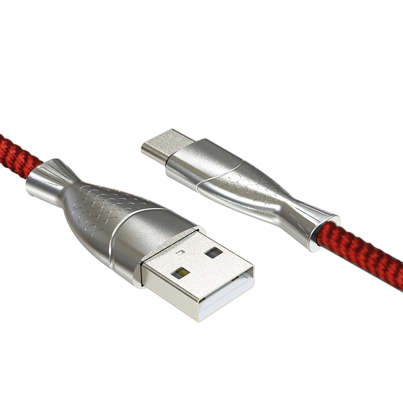 Cable de cargador USB tipo C 5A para Huawei P9 Honor 8 Oneplus 3FT Teléfono móvil Cable de carga USB C de carga rápida